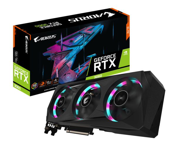 Gigabyte GeForce RTX 3060 AORUS ELITE LHR 12GB GDDR6 - 661716 - zdjęcie 2